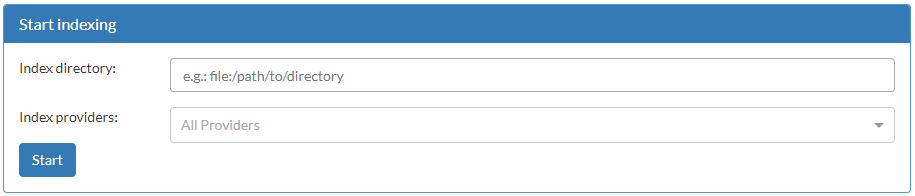 The indexer form.